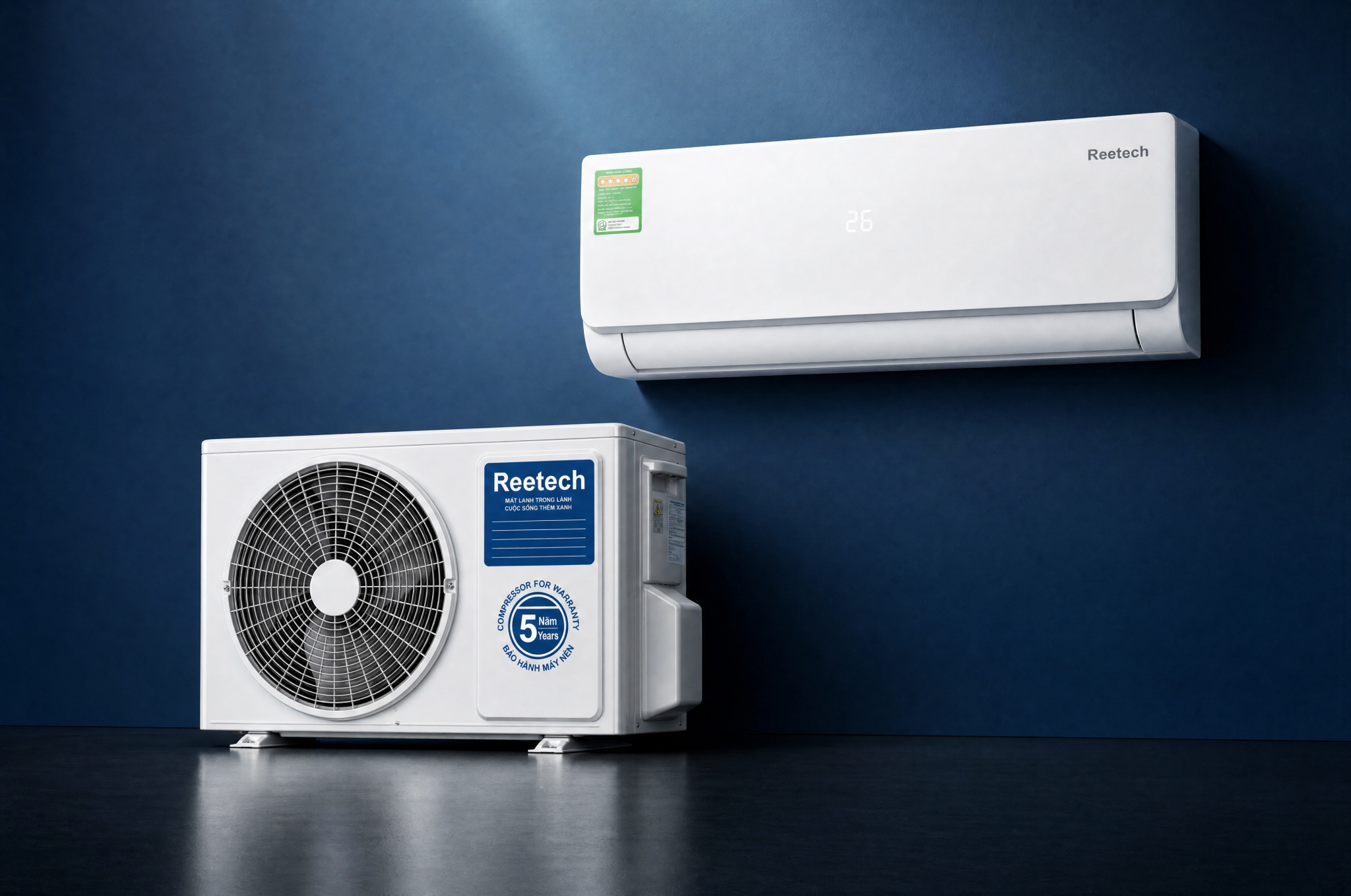 Máy lạnh treo tường Mono Reetech | Model RT-AB-BT